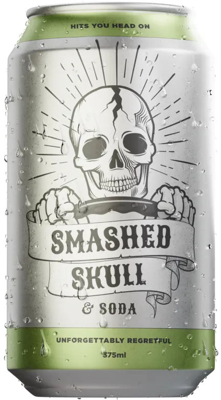 Smashed Skull & Soda Can