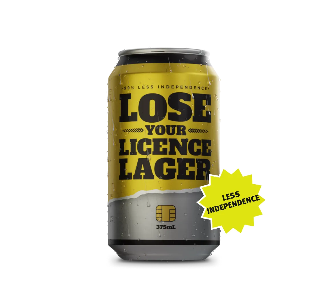 Lose your Licence Lager Can