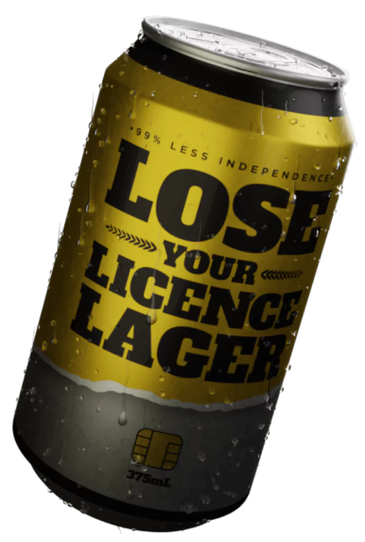 Lose your Licence Lager Can