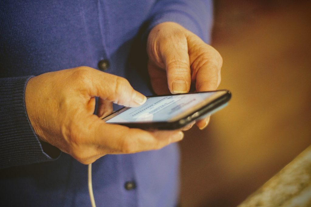 Man holding phone