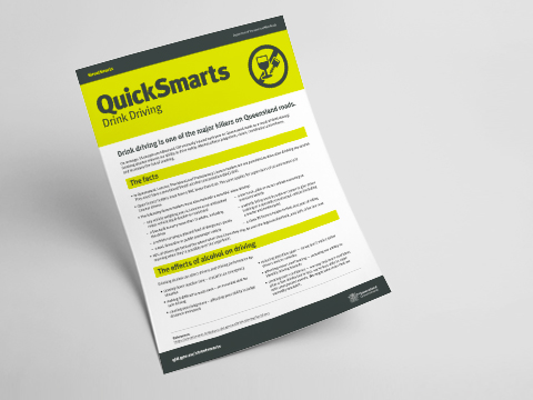 Thumbnail of Drink driving - A4 fact sheet